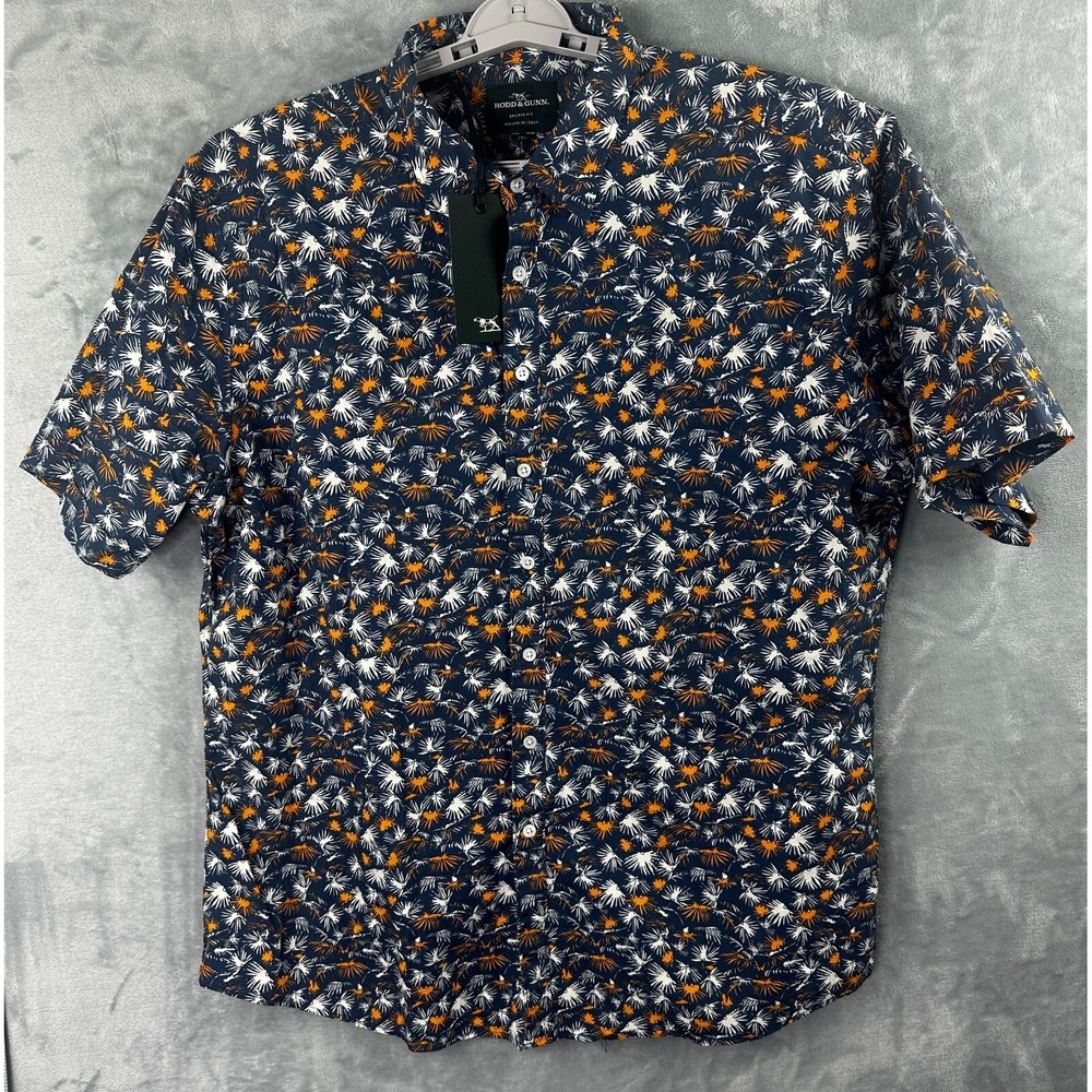 rodd gunn york stream sports fit short sleeve shirt‎ mens 3XL